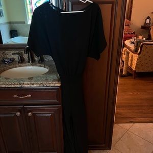 Black short sleeve jumpsuit